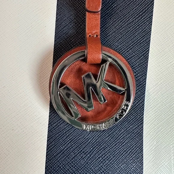 Michael Kors Striped Navy and White Tote - Picture 4 of 6